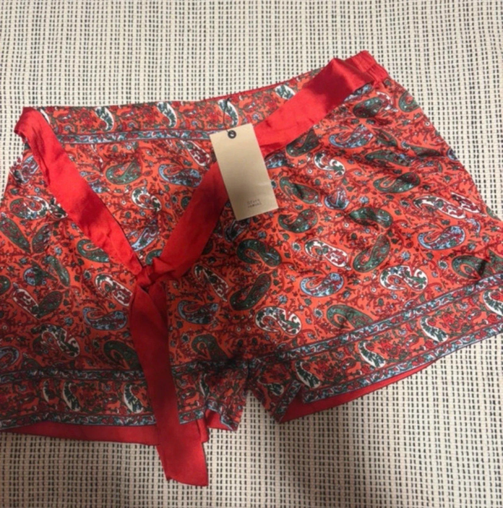 Shorts fluidos estampados Sfera L estilo boho paisley – photo 4